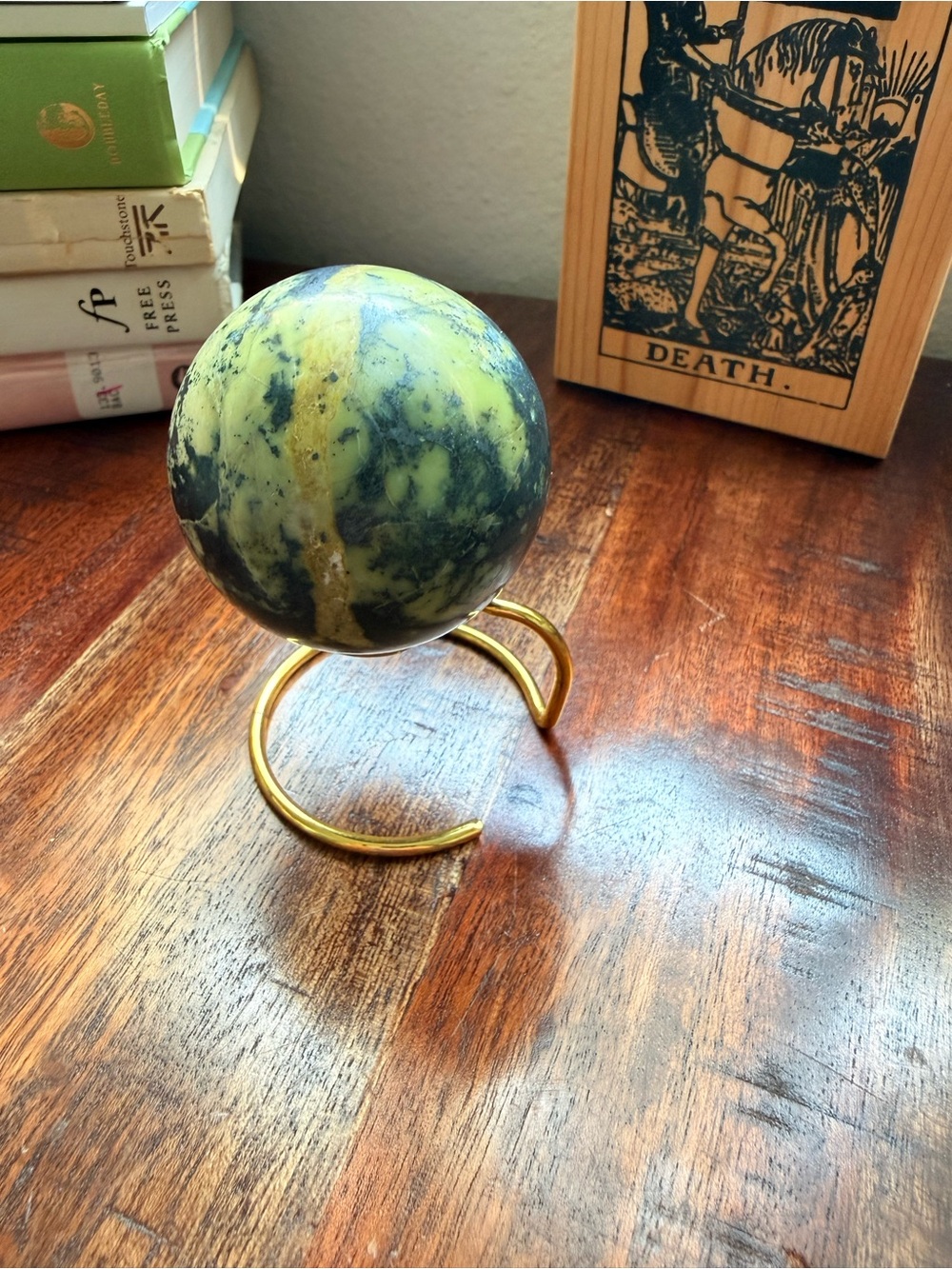 ✨ Serpentine Sphere • 254 g • 54.6 mm
